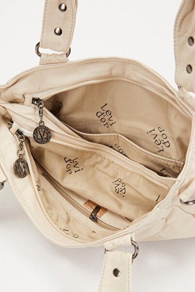 Levidor Біла сумка через плече з деталями у вигляді білих пташок