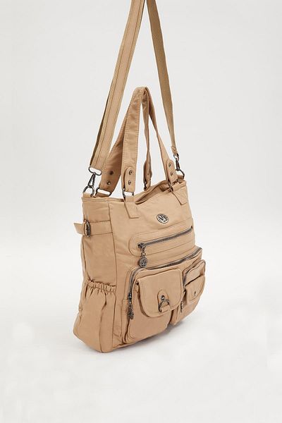 Levidor Cream Chafing Detailed Shoulder Bag
