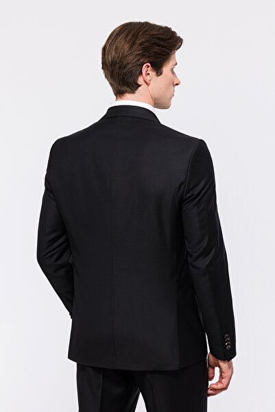 Edwards Erkek Siyah Delfino Yün Takım Elbise