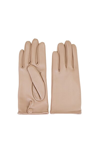 Desa Beige Women's Leather Gloves