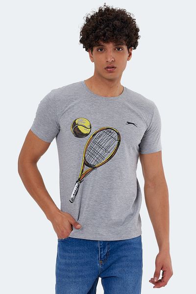 Slazenger Ανδρικό μπλουζάκι Katons σε γκρι χρώμα