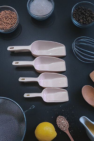 Vienev Pink 4-Piece Plastic Food Shovel Set