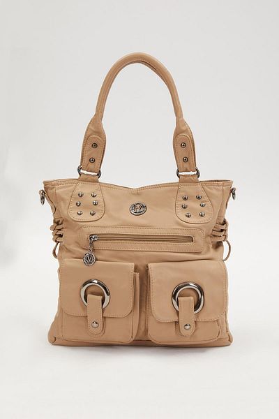 Levidor Cream Bird Eye Detailed Shoulder Bag