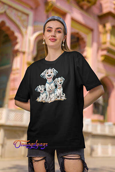 oneagılyazı tricou oversize cu imprimeu caine