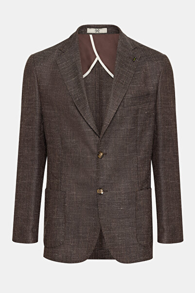 Edwards Erkek Kahverengi Vitale Barberis Yün Spor Ceket