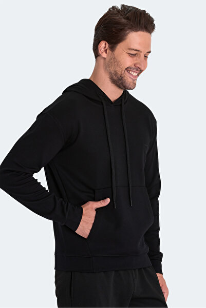 Slazenger Kula I Erkek Sweatshirt Siyah