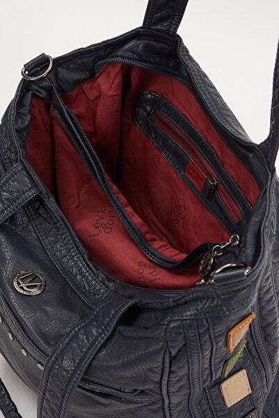 Levidor Синя сумка через плече з деталями