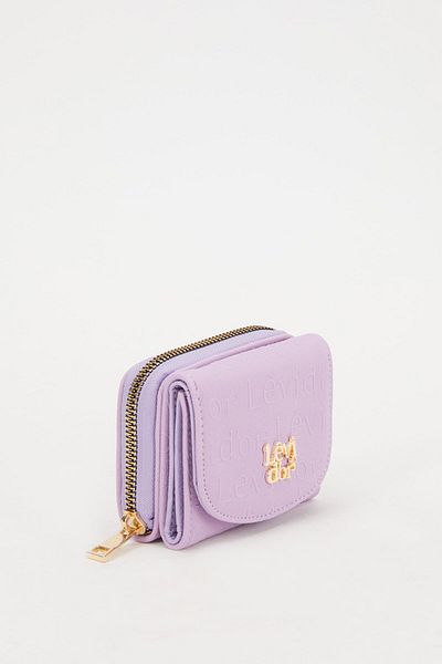 Levidor Lilac Embossed Pattern Wallet