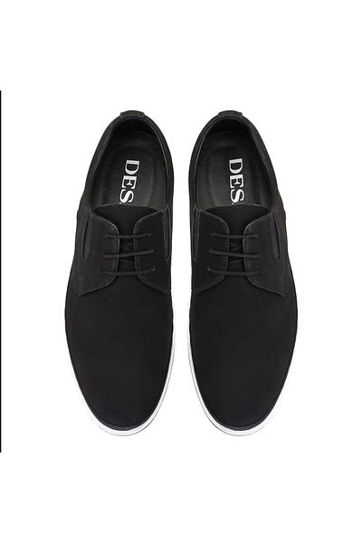 Desa Ανδρικά δερμάτινα casual παπούτσια Celia Black