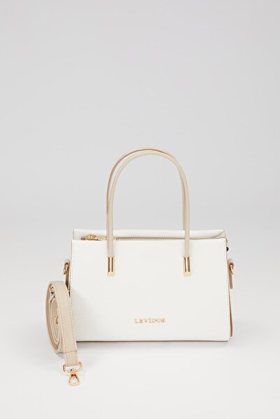 Levidor BEYAZ VİZON Скрита кишеня Детальна ручна сумка