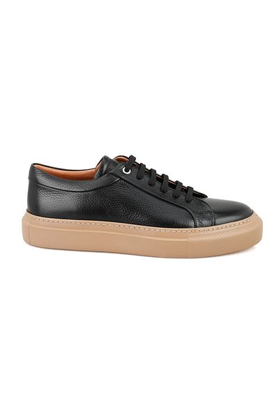 Desa Ανδρικά δερμάτινα casual παπούτσια Francis Black