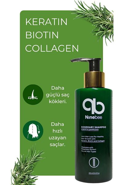 NineBee Rosemary Shampoo
