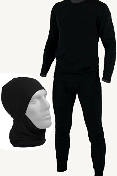 Genel Markalar Motorcu Kampçı Rüzgar Kesici Termal İçlik Seti Motorcu Kurye İçlik + Kafayı Kapatan Termal Maske Set