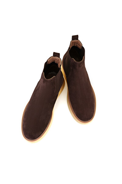 Desa Ndari Kahve Erkek Lastikli Süet Deri Chelsea Bot