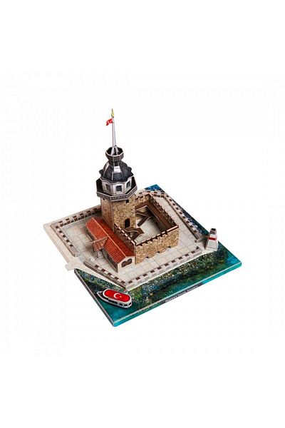 Quezzquality 3D Lighted Maiden's Tower Cardboard Model Puzzle Jigsaw Puzzle Gift