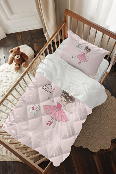 Talia Home Prensesli Kız Bebek Beşik Uyku Seti TLABG-005
