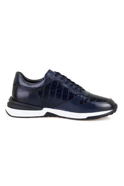 Desa Ανδρικά δερμάτινα casual παπούτσια Leroy Navy Blue