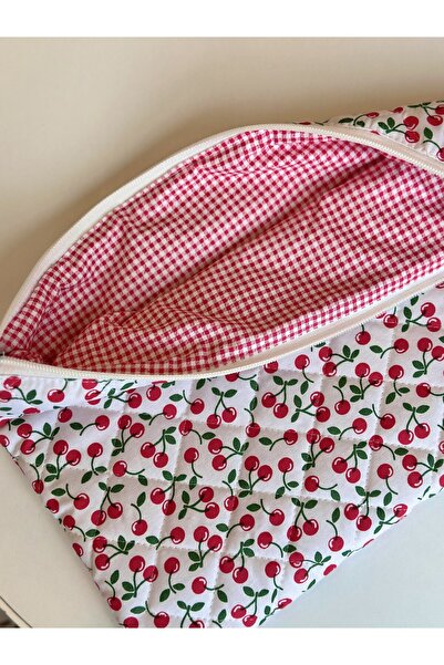 Batekso Mini Cherry Patterned Laptop - Tablet Bag 13-14 Inch