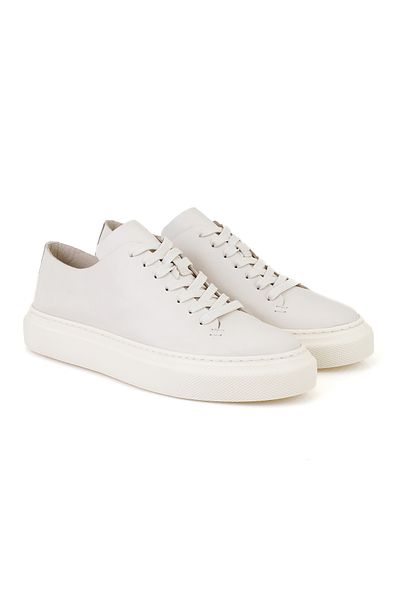 Desa Ανδρικά δερμάτινα casual παπούτσια Carlo White