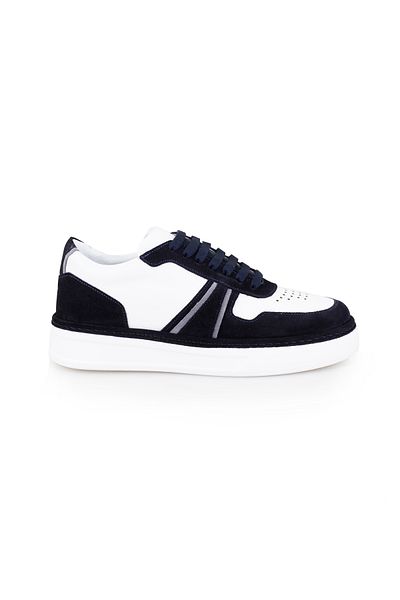 Desa Ανδρικά δερμάτινα αθλητικά παπούτσια Kirk Navy Blue