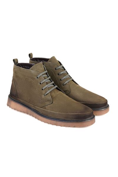 Desa Ανδρικές δερμάτινες μπότες Nubuck με φερμουάρ Caitlyn Green
