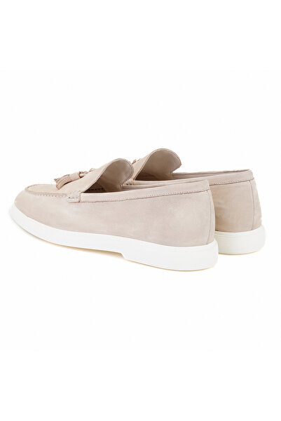 Desa Мъжки мокасини от кожа Miles Beige от набук