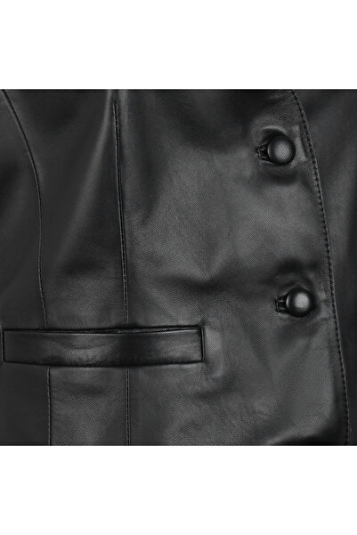 Desa Itala Black Women's Leather Vest