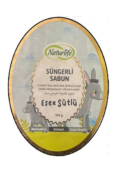 ALPAR Moisturizing and Nourishing Natural Donkey Milk Sponge Soap 100Gr Soap
