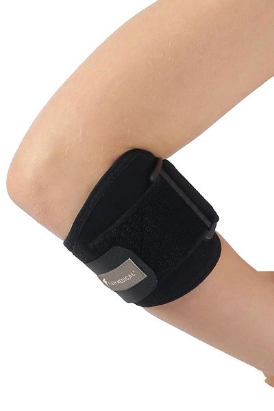 Flexy Medical ضمادة Epicondylitis مع سيليكون - للرياضيين، كرة السلة، اللياقة البدنية، التنس، لاعب الجولف، الكرة الطائرة