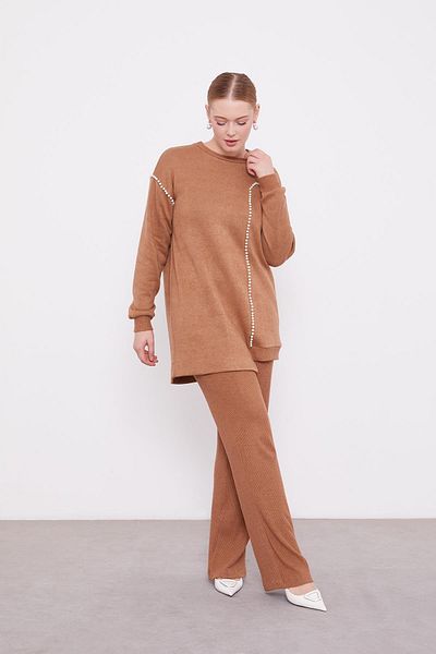 Levidor Σετ δύο τεμαχίων Camel Stripe Pearl Cashmere