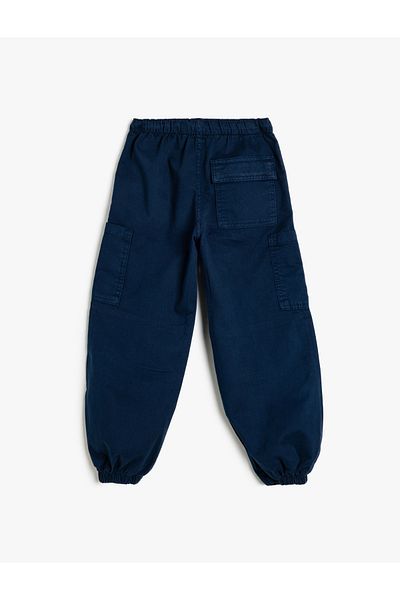 Koton New Season Jogger Parachute Pants with Pockets and Tie Waist Cotton