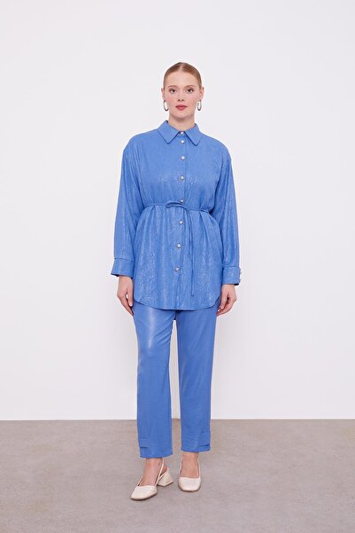 Levidor Indigo Double Set with Rope Tie at the Waist