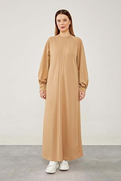 Levidor Camel Nevür Detaylı Spor Elbise