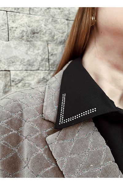 mirach Majeste Series Special Boxed Double Row Stylish Shirt Collar with Stone Detail |   Elegant and Modern Design