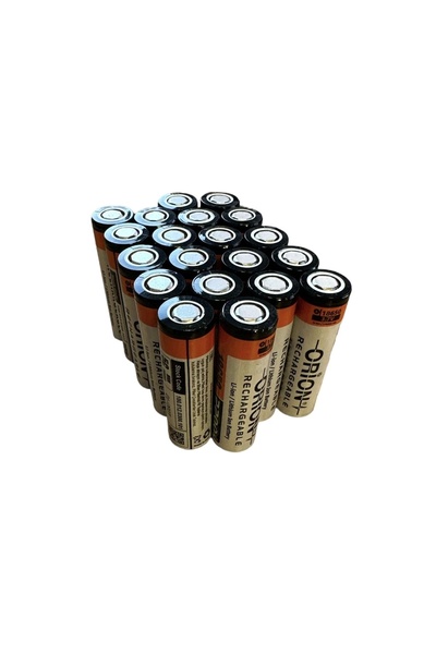 Orion 20 ADET 18650p 3.7v 2200mah 5c Şarj Edilebilir Pil (5c Anlık 11 Amp)