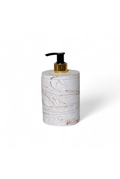 Chiko Mall Σετ αξεσουάρ μπάνιου από μάρμαρο με λεπτομέρειες από σκυρόδεμα (5 τεμάχια)