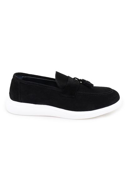 Desa Мъжки велурени кожени мокасини Ames Black