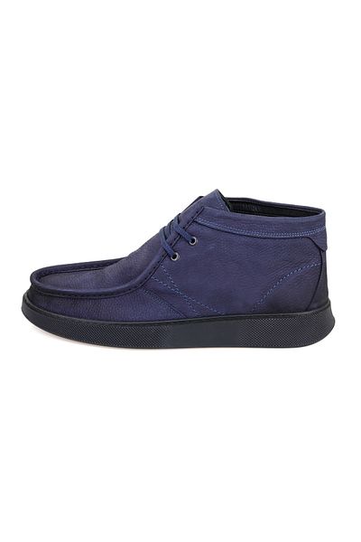 Desa Ανδρικές δερμάτινες μπότες Ivory Navy Blue Nubuck