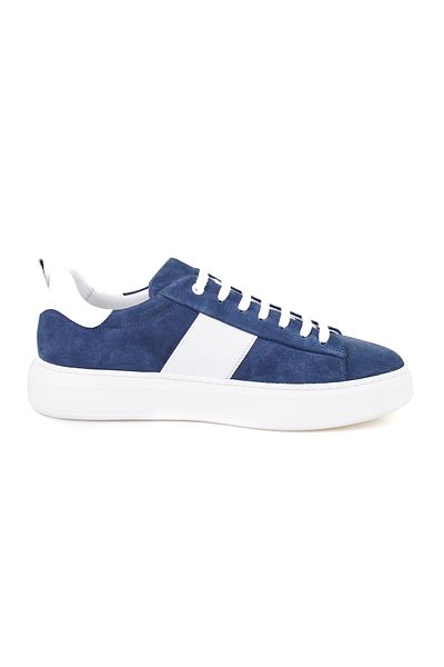 Desa Pantofi sport din piele pentru bărbați Stew Blue