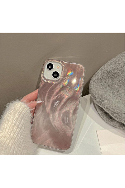 EDELFU حافظة هاتف من السيليكون المقاوم للصدمات بنمط ريشة من التيتانيوم الصحراوي لهواتف iPhone 14 و13