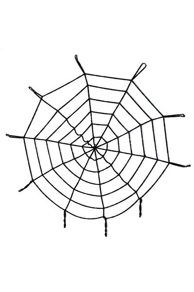 CEKAVE Halloween Black Spider Web Decoration - 1.5 Meters
