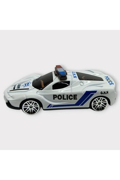 Angoravi Metal Mini Police Car 8 cm - Police - 7