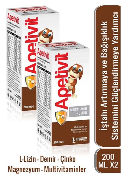 LedaPharma Apetivit Multivitamin - 200ml X 2 Pieces