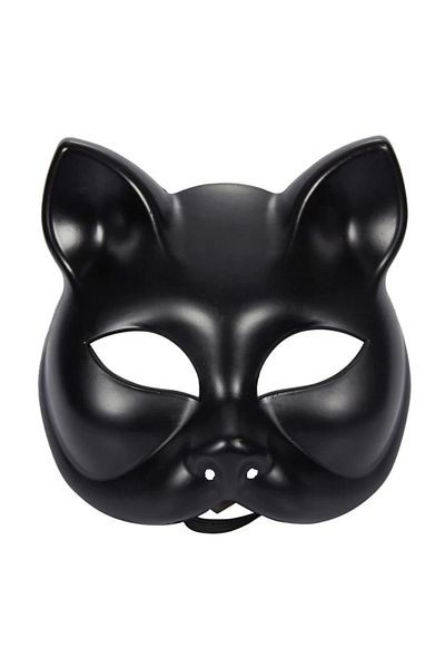 CEKAVE Black Color Luxury Cat Mask 12X13 cm