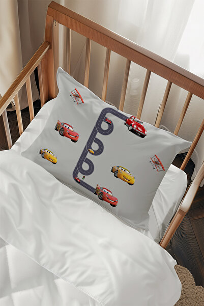 Talia Home Şimşek Mcqueen Desenli 2 Adet Yastık Kılıfı TLAYK-107