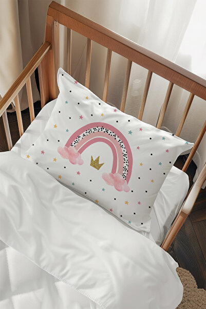 Talia Home كيس وسادة منقوش بقوس قزح 2 قطعة TLAYK-305