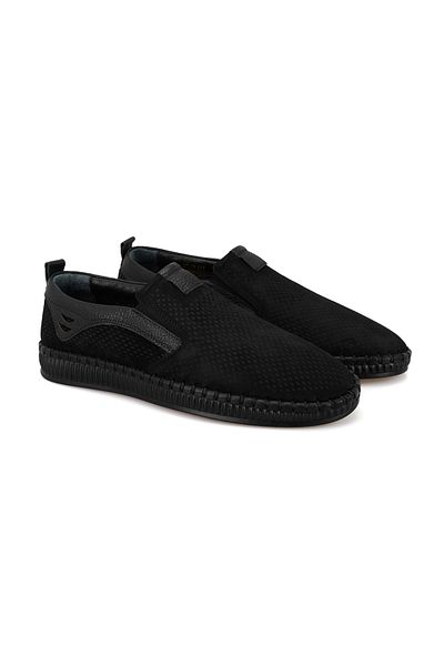 Desa Ανδρικά δερμάτινα παπούτσια Lowell Black Daily Nubuck