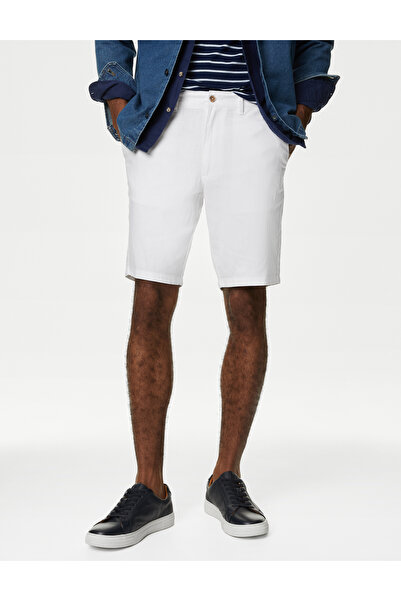 Marks & Spencer Regular Fit Keten Şort