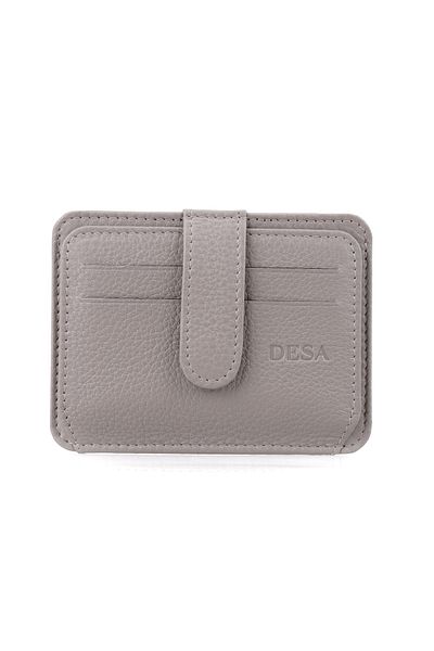 Desa Lerona Gray Leather Wallet