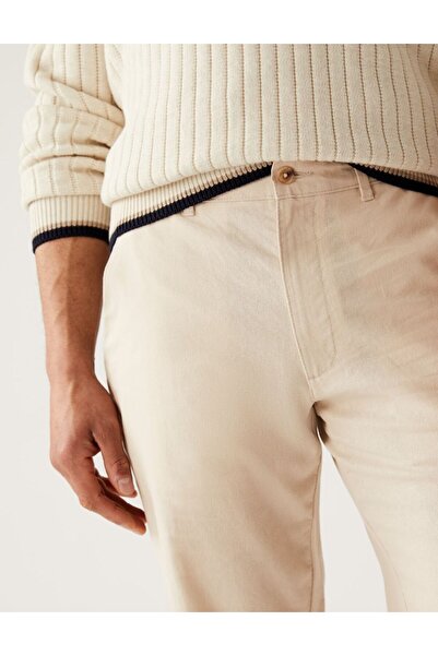 Marks & Spencer Regular Fit Keten Şort